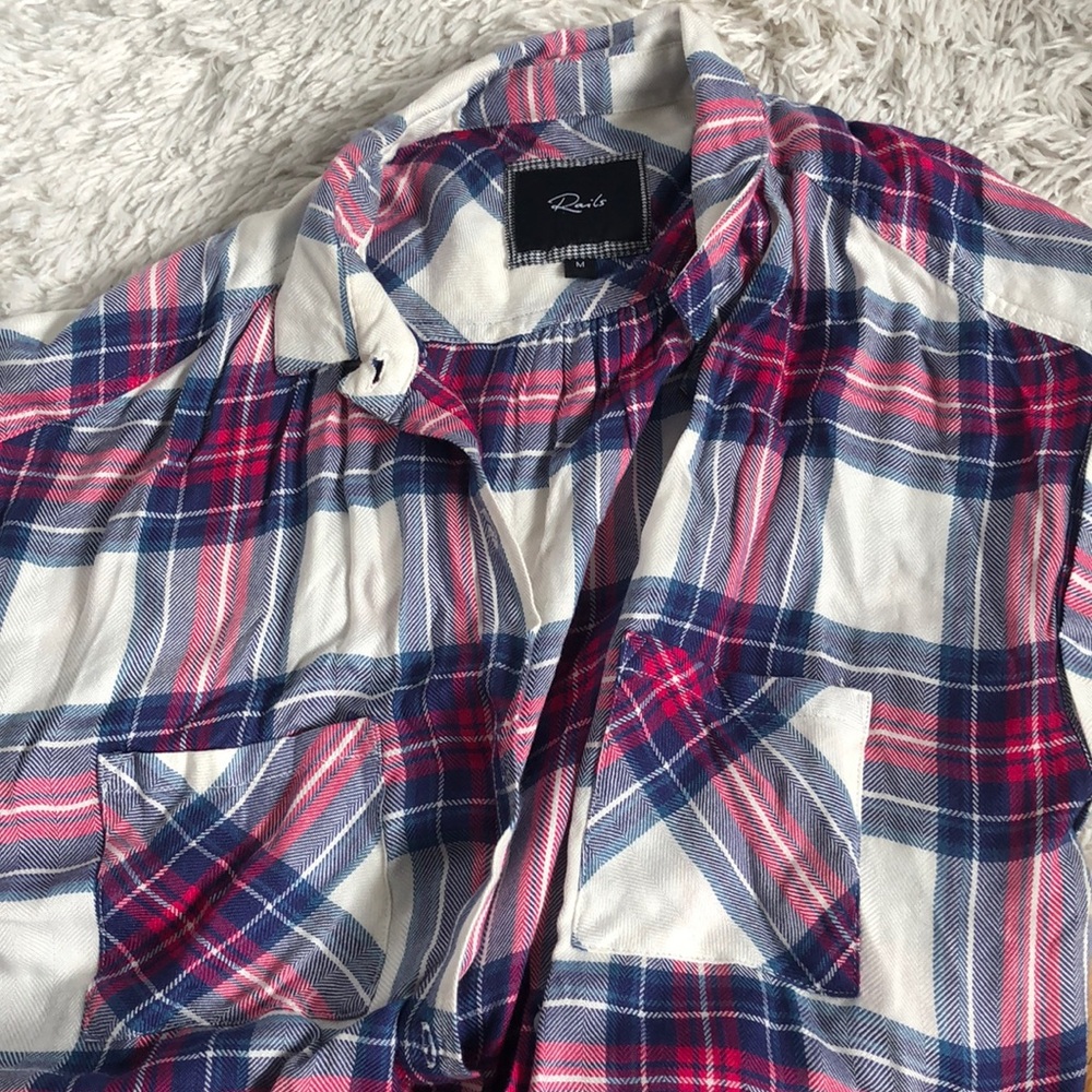 Rails plaid button down